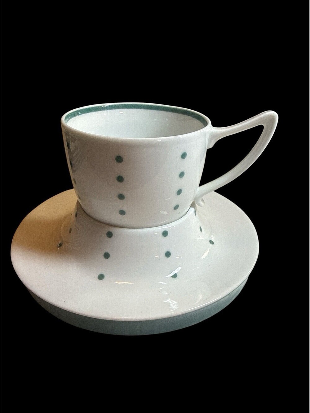 ABODE OUTER LIMITS CELESTIAL PORCELAIN CUP & SAUCER MARS MODEL IN BOX 2006